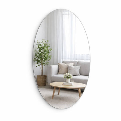 Oval Self-Adhesive Mirror Sticker