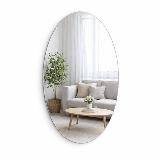 Oval Self-Adhesive Mirror Sticker